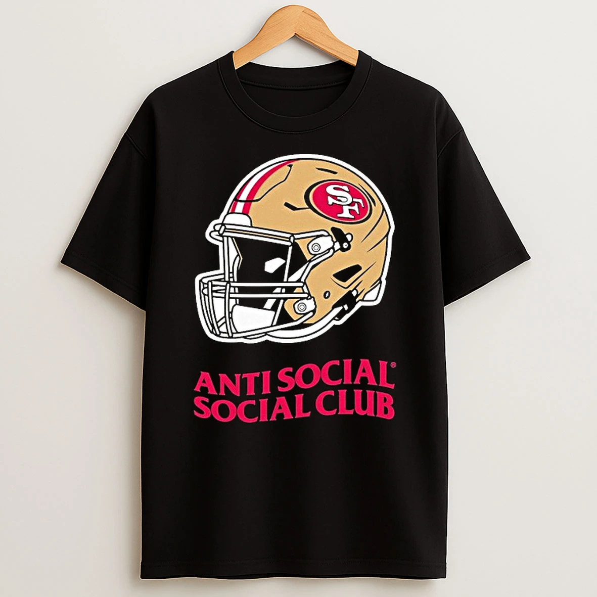 San Francisco 49ers Anti Social Social Club Helmet Shirts