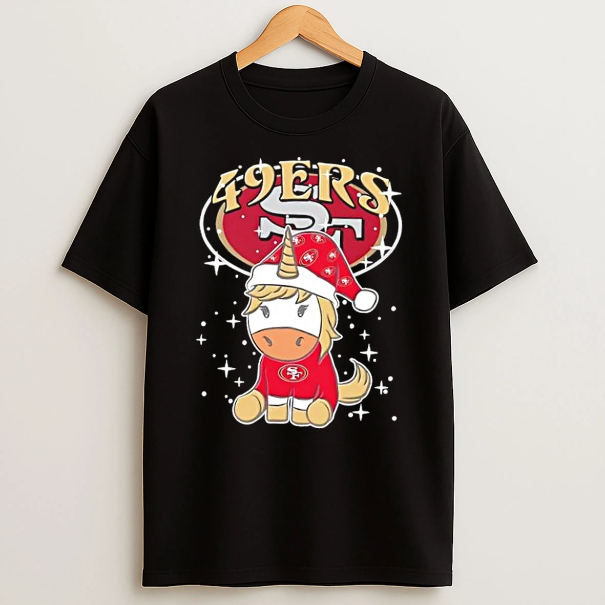 San Francisco 49ers Football X Unicorn Merry Christmas Shirts
