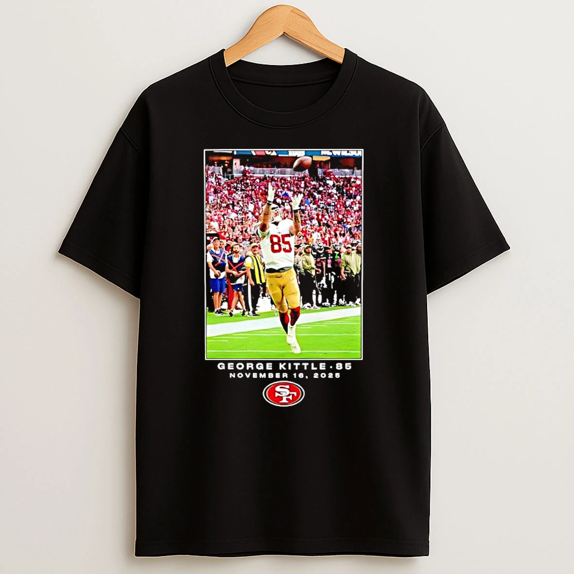 San Francisco 49ers George Kittle Nfl November 16th 2025 Shirts