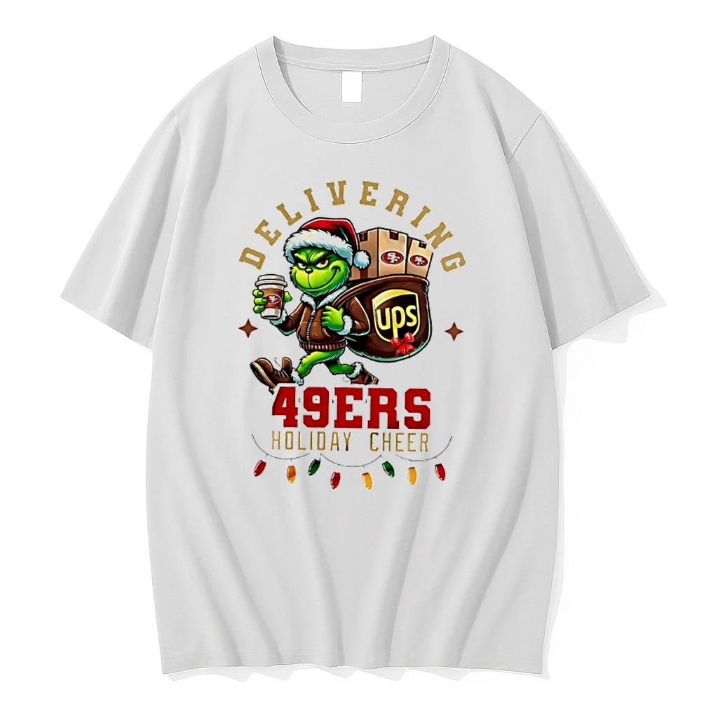 San Francisco 49ers Grinch Delivering Ups Holiday Cheer Christmas Shirts