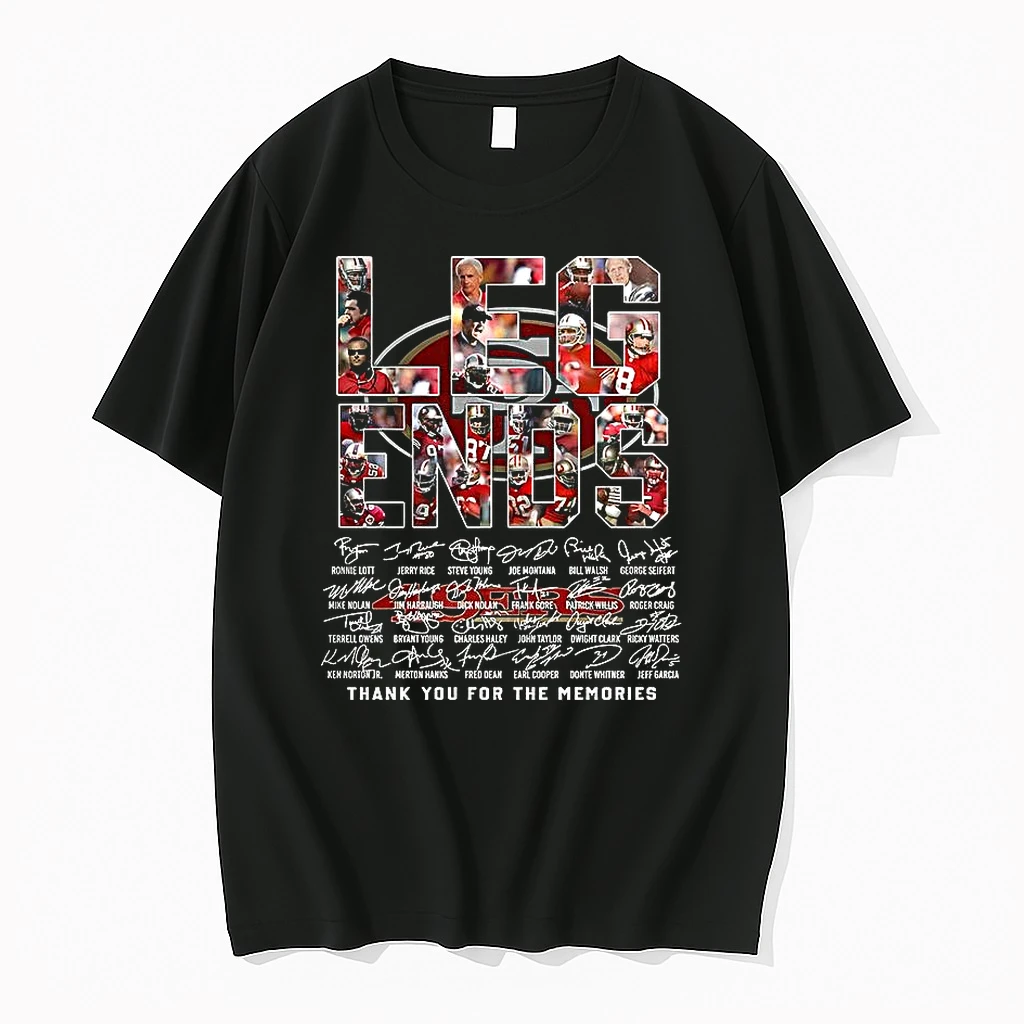 San Francisco 49ers Legends Player Collage Signature Shirts