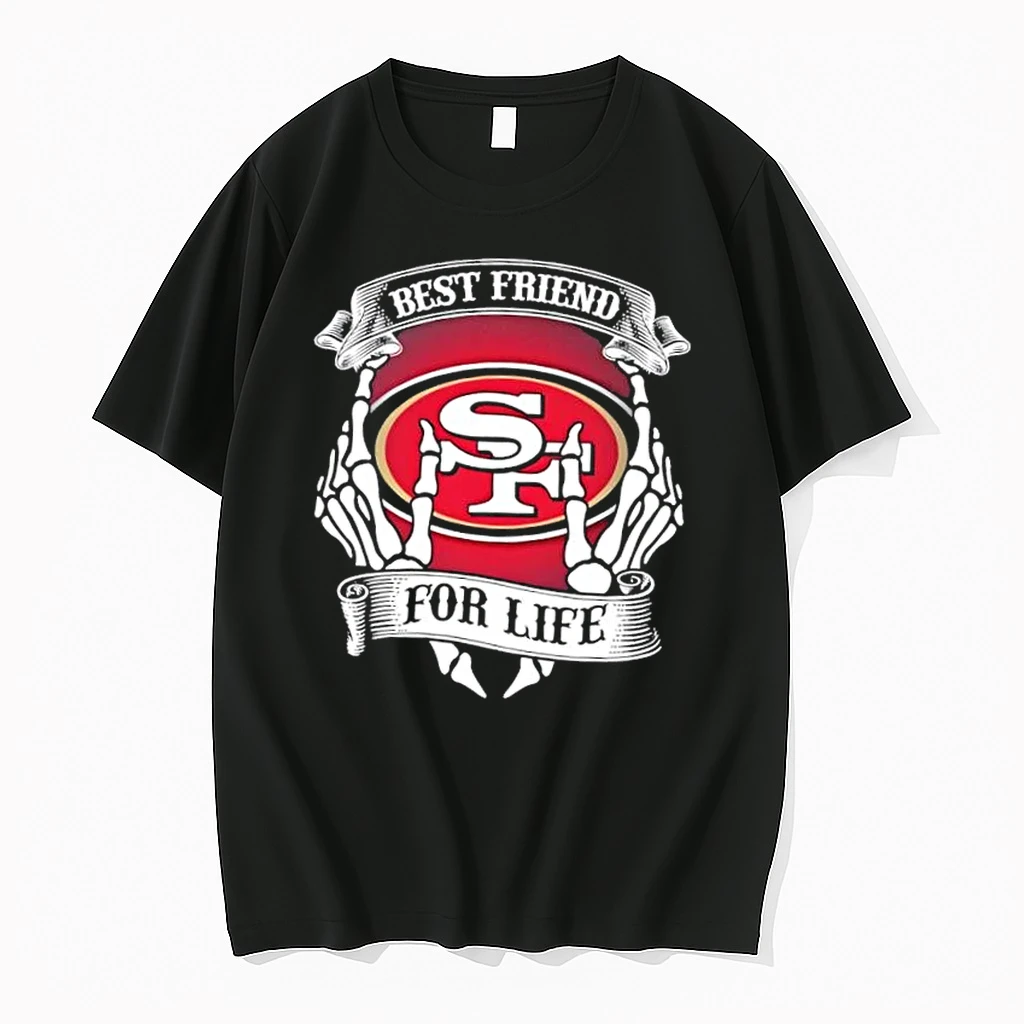 San Francisco 49ers Football Best Friend For Life Hands Bones Shirts