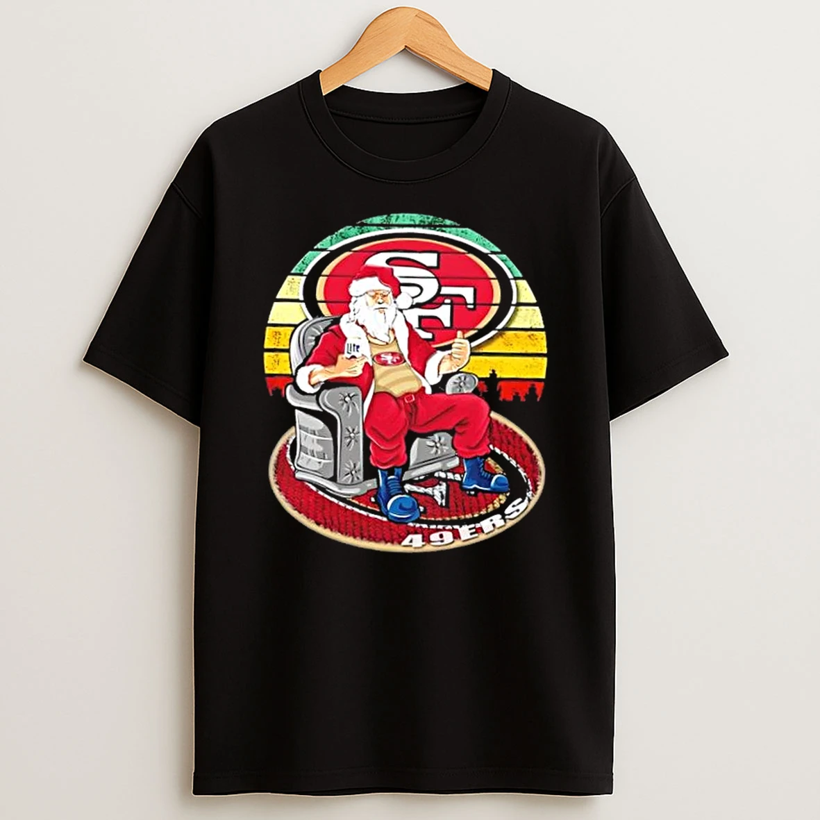 San Francisco 49ers X Santa Claus Christmas Vintage Shirts