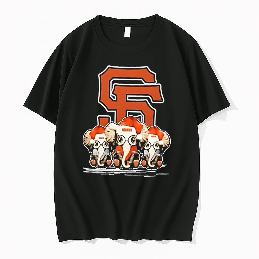San Francisco Giants X Elephants Santa Hat Merry Christmas Shirts