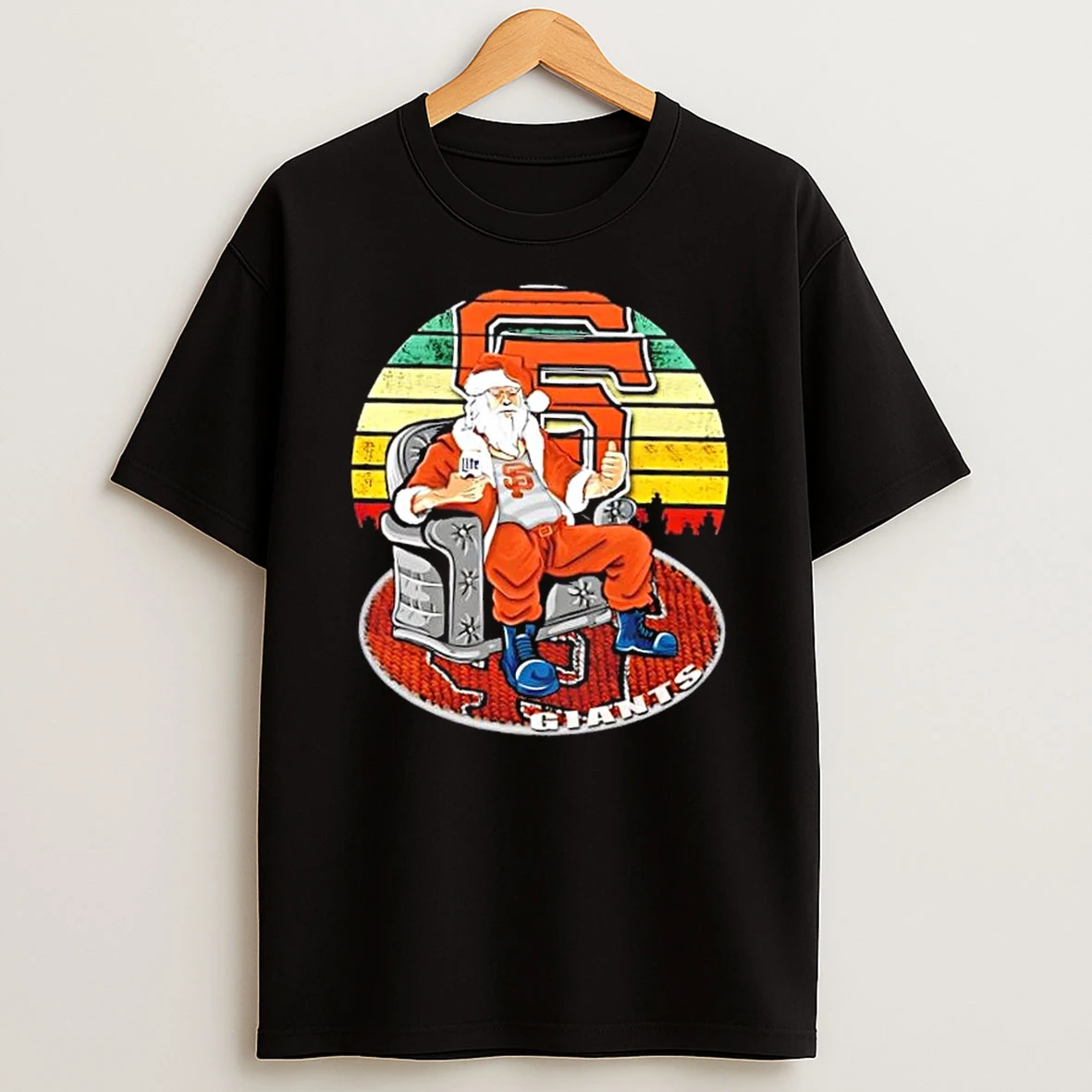 San Francisco Giants X Santa Claus Christmas Vintage Shirts