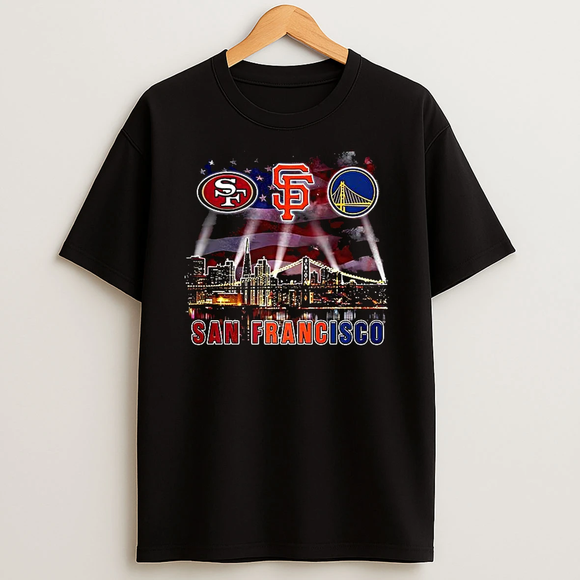 San Francisco Sports Light City Skyline Shirts