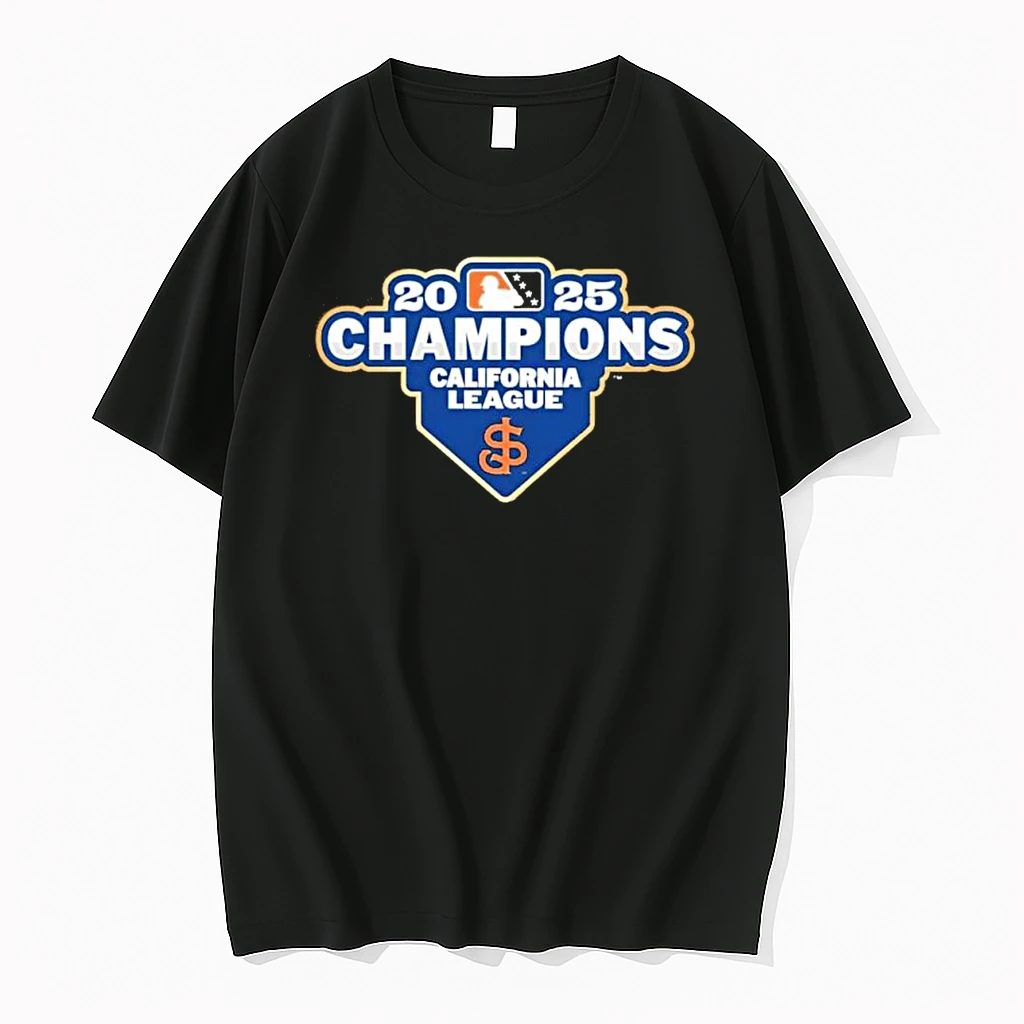 San Jose Giants 2025 California League Champions Logo Shirts