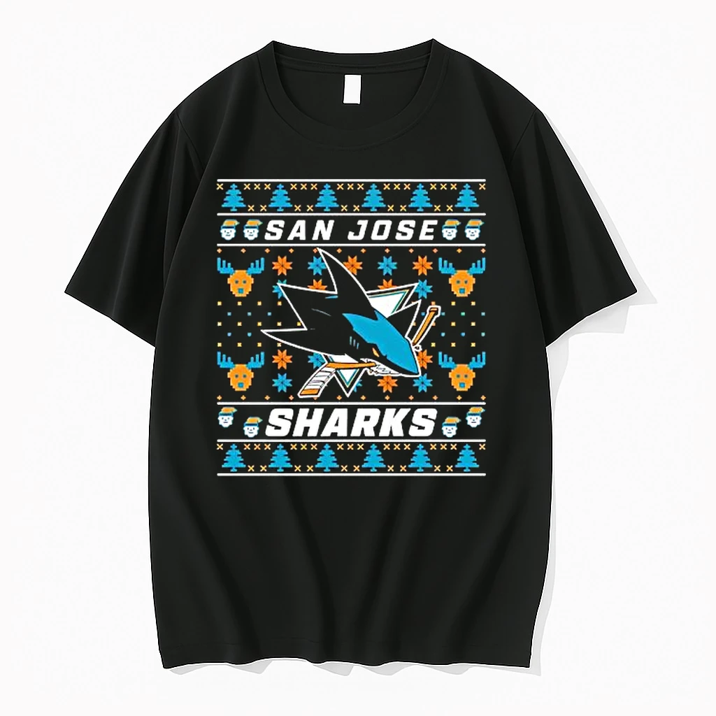 San Jose Sharks 2025 Holiday Ugly Christmas Shirts