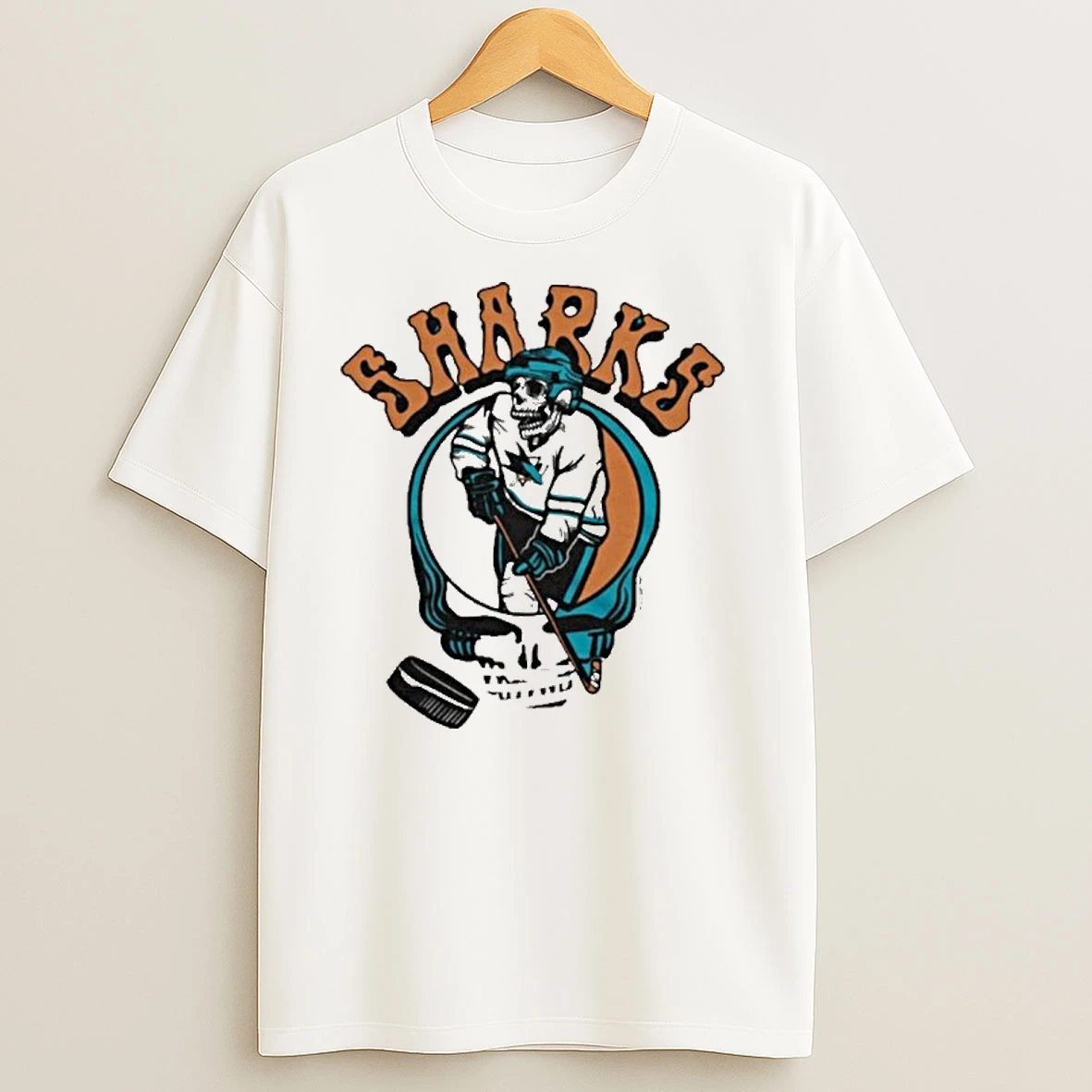 San Jose Sharks Homage Grateful Dead 2025 T Shirts