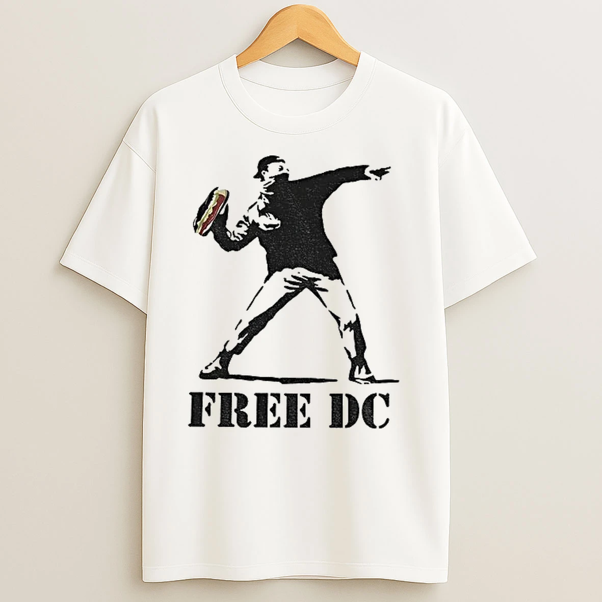 Sandwich Guy Banksy Inspired Free Dc T Shirts
