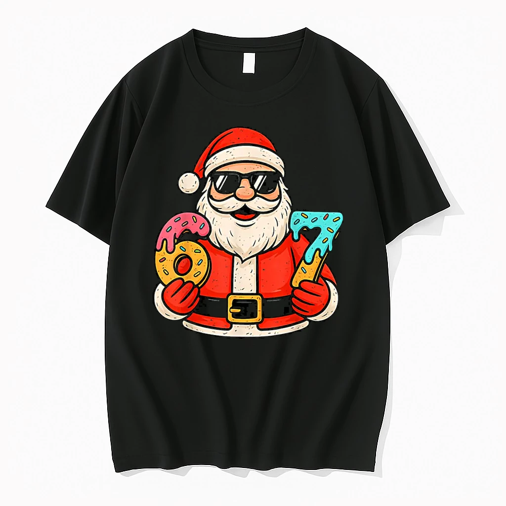 Santa 67 Ice Cream Drip Christmas Xmas Teens Shirts