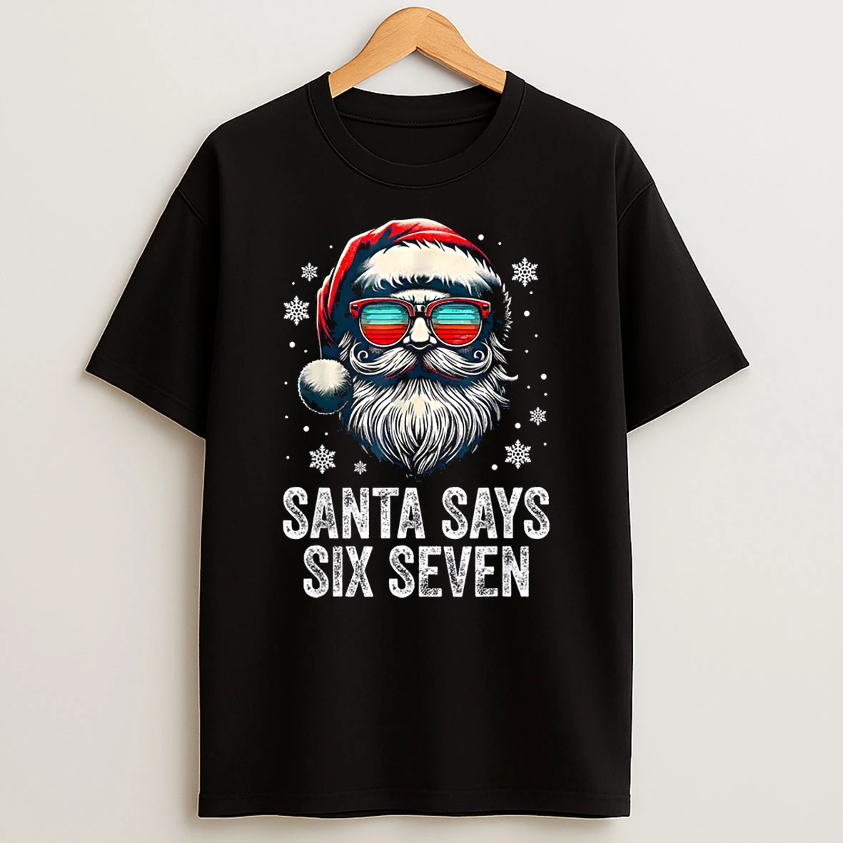 Santa 67 Meme Funny Six Seven Christmas Xmas Pajama Shirts