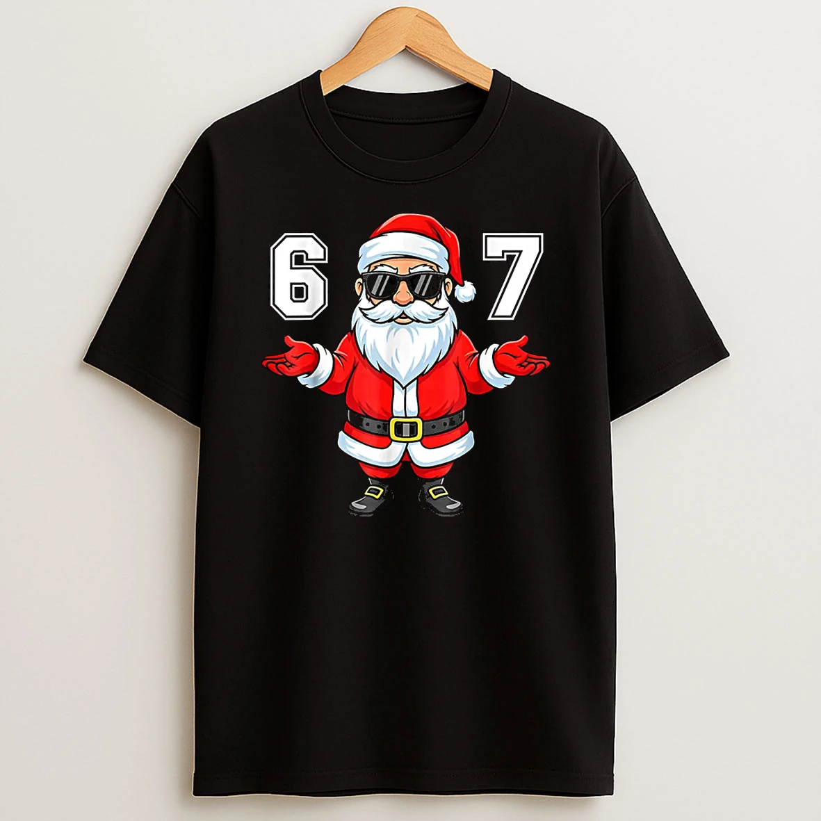 Santa 67 Meme Six Seven Number Xmas Christmas Shirts