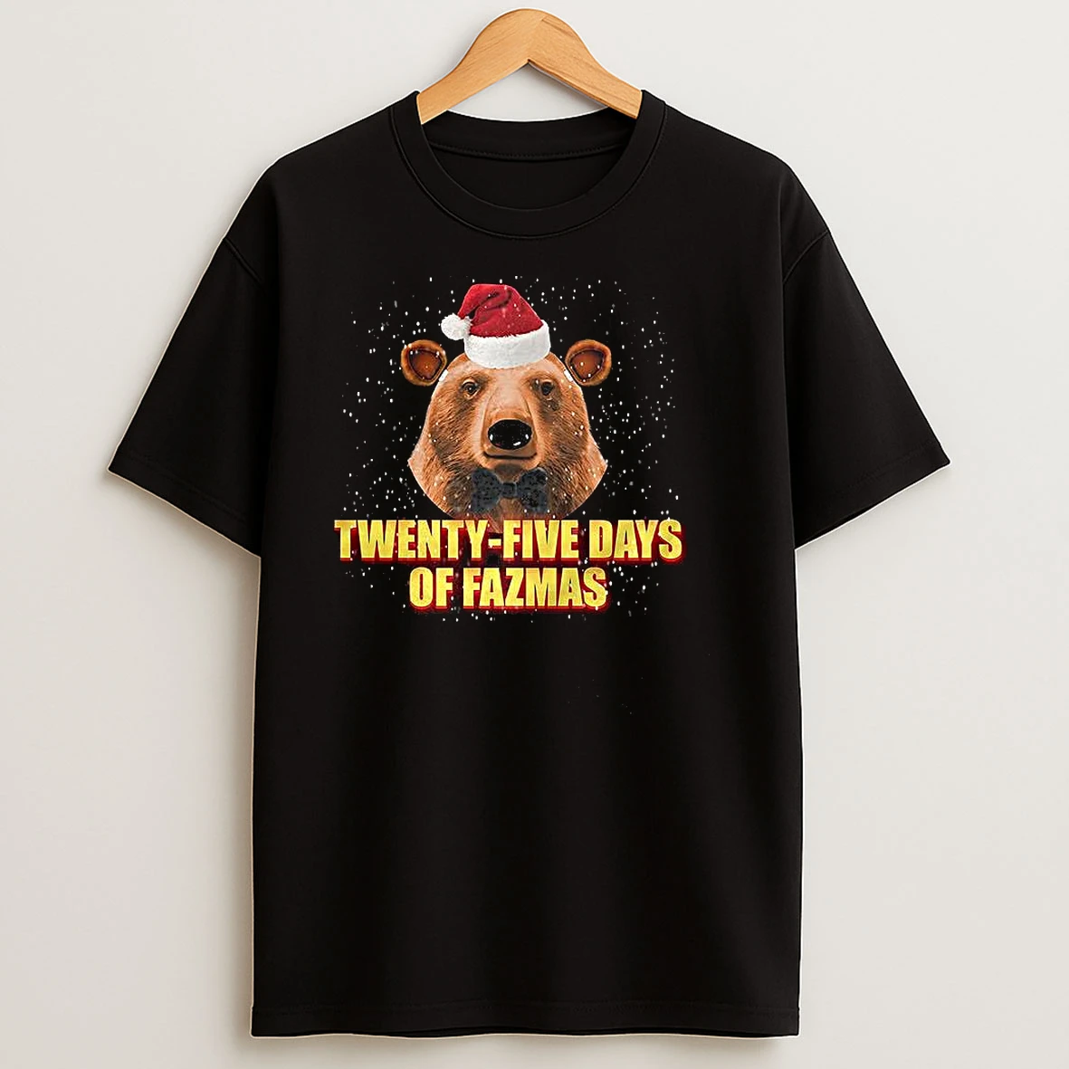 Santa Bear Twenty Five Days Of Fazmas Christmas T Shirts