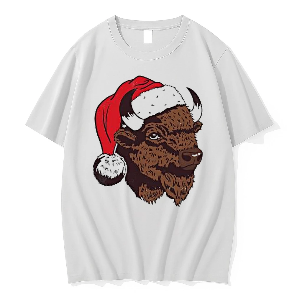 Santa Bison Buffalo Shirts