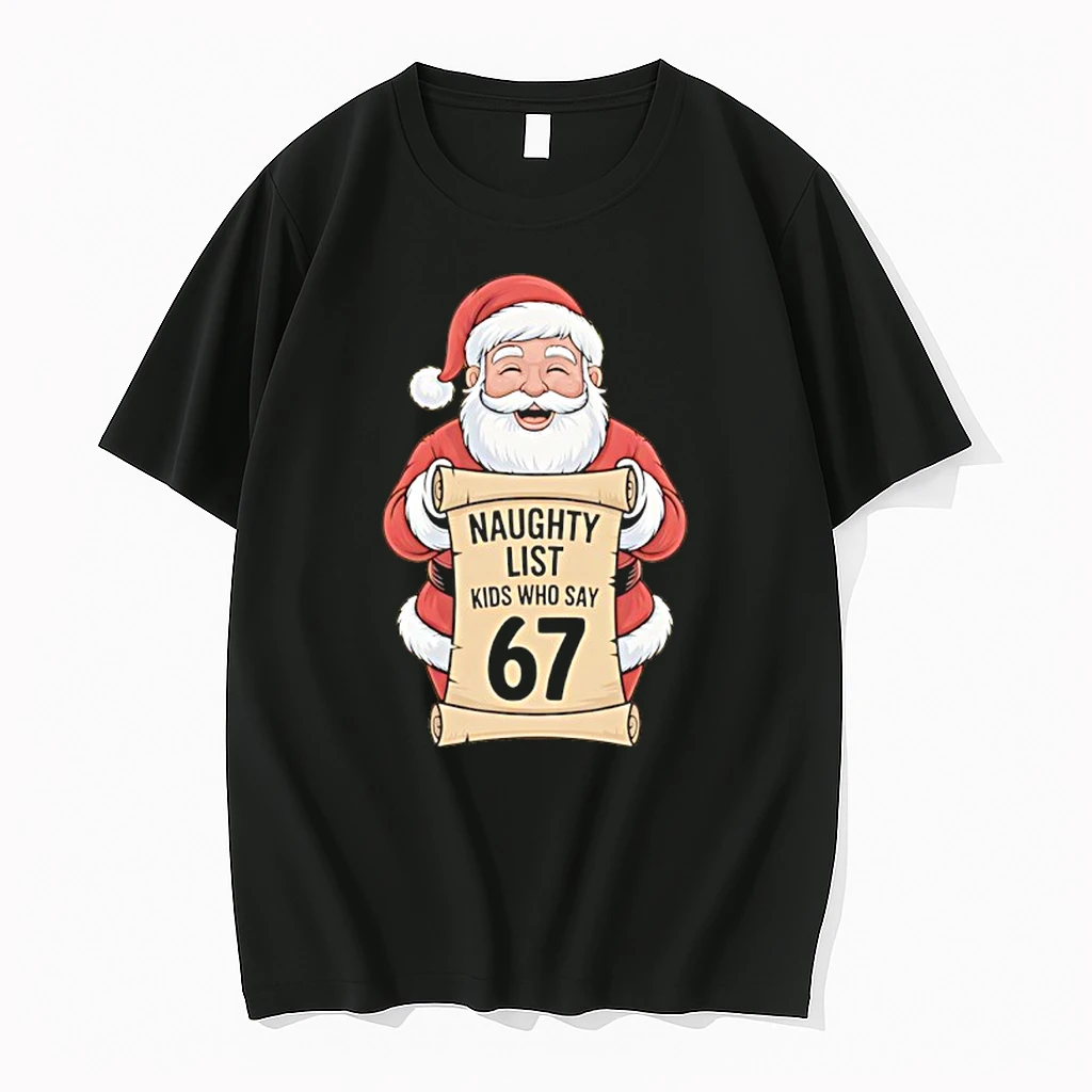 Santa Claus 2025 Christmas Naughty List Kids Who Say Shirts