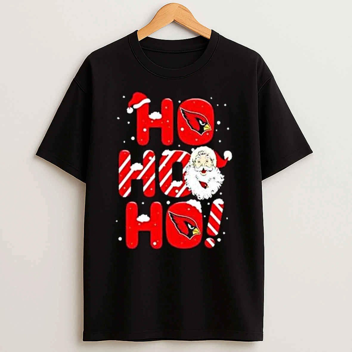 Santa Claus Arizona Cardinals Ho Ho Ho Merry Christmas 2025 Shirts