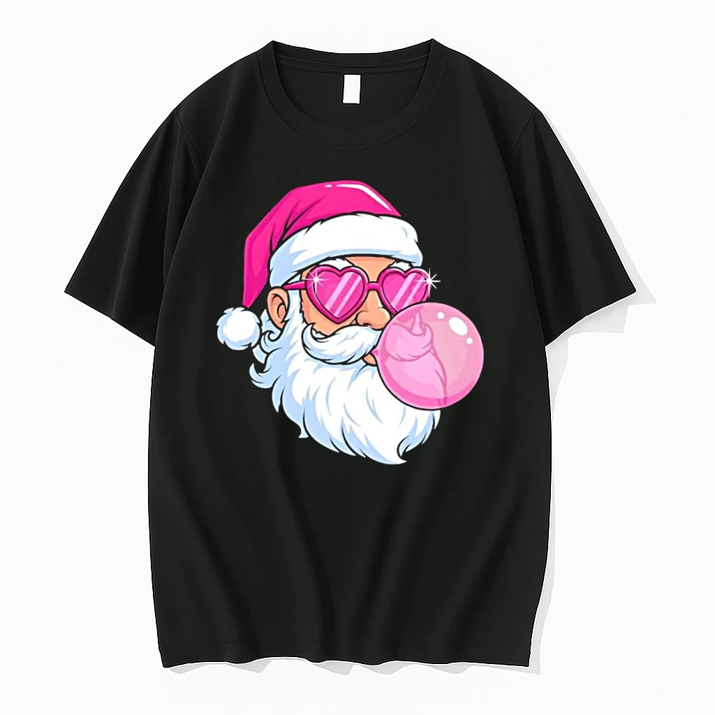 Santa Claus Bubblegum Retro Christmas Shirts