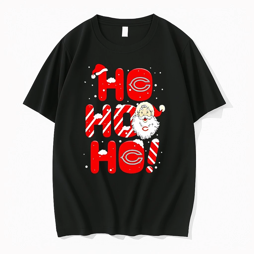 Santa Claus Chicago Bears Ho Ho Ho Merry Christmas Shirts