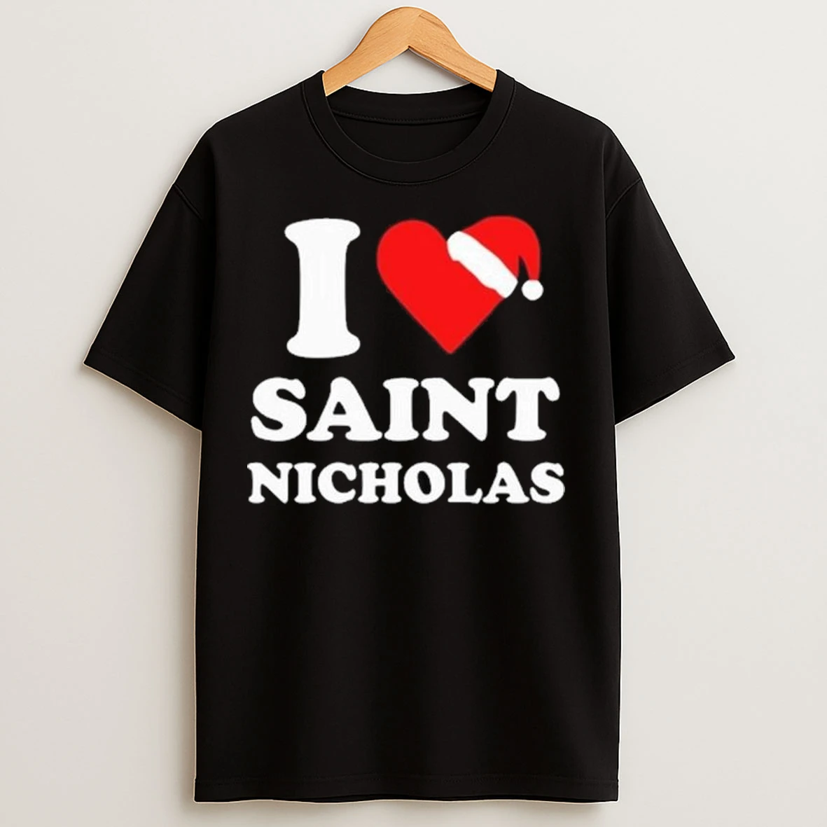 Santa Claus I Love Saint Nicholas Xmas Christmas Long Sleve T Shirts