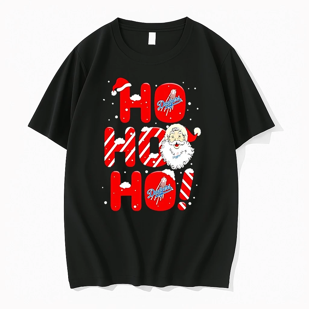 Santa Claus Los Angeles Dodgers Ho Ho Ho Merry Christmas Shirts