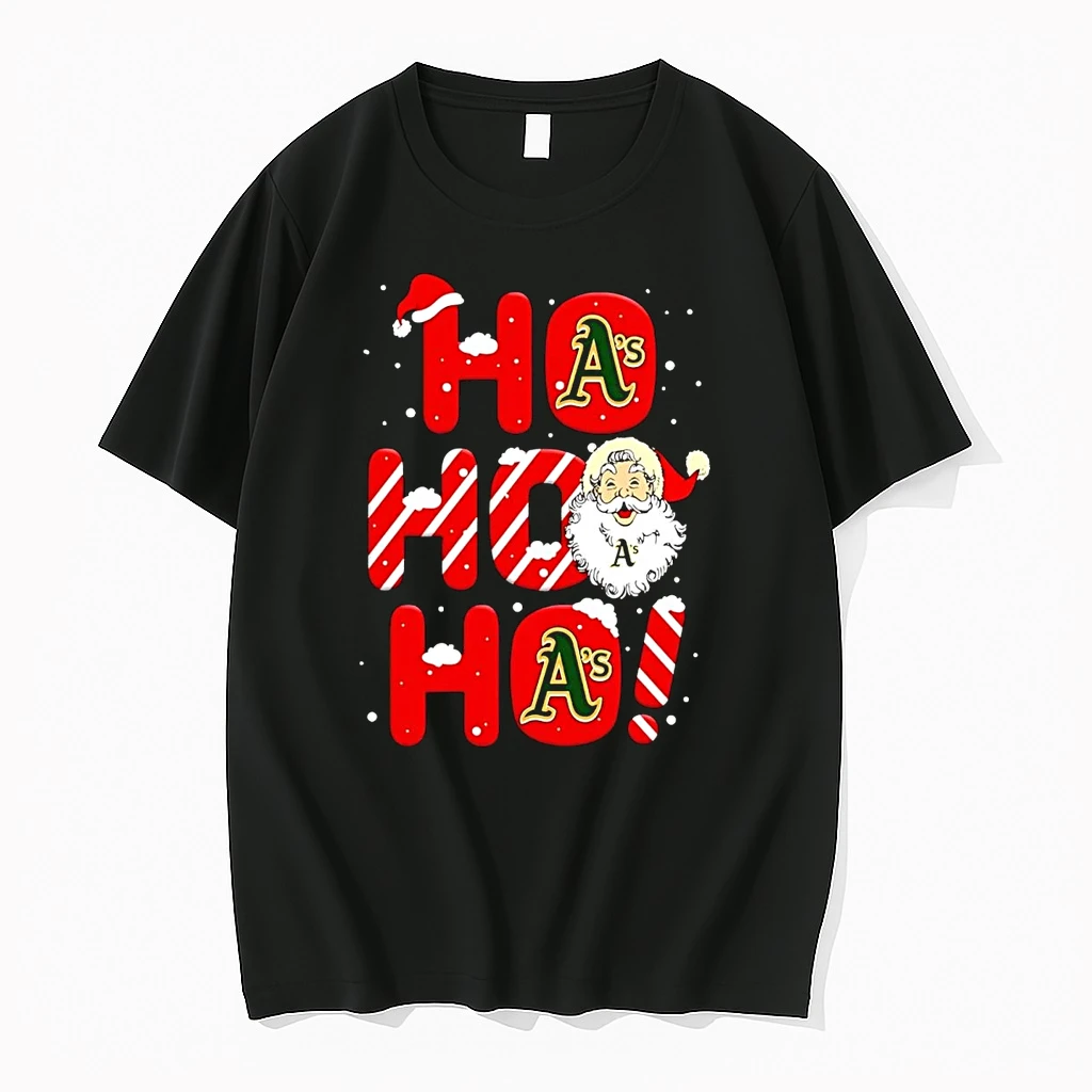 Santa Claus Oakland Athletics Ho Ho Ho Merry Christmas Shirts