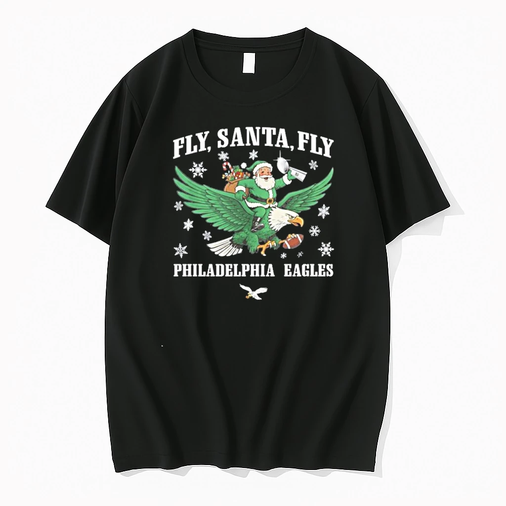 Santa Claus Philadelphia Eagles Fly Santa Fly Christmas Shirts