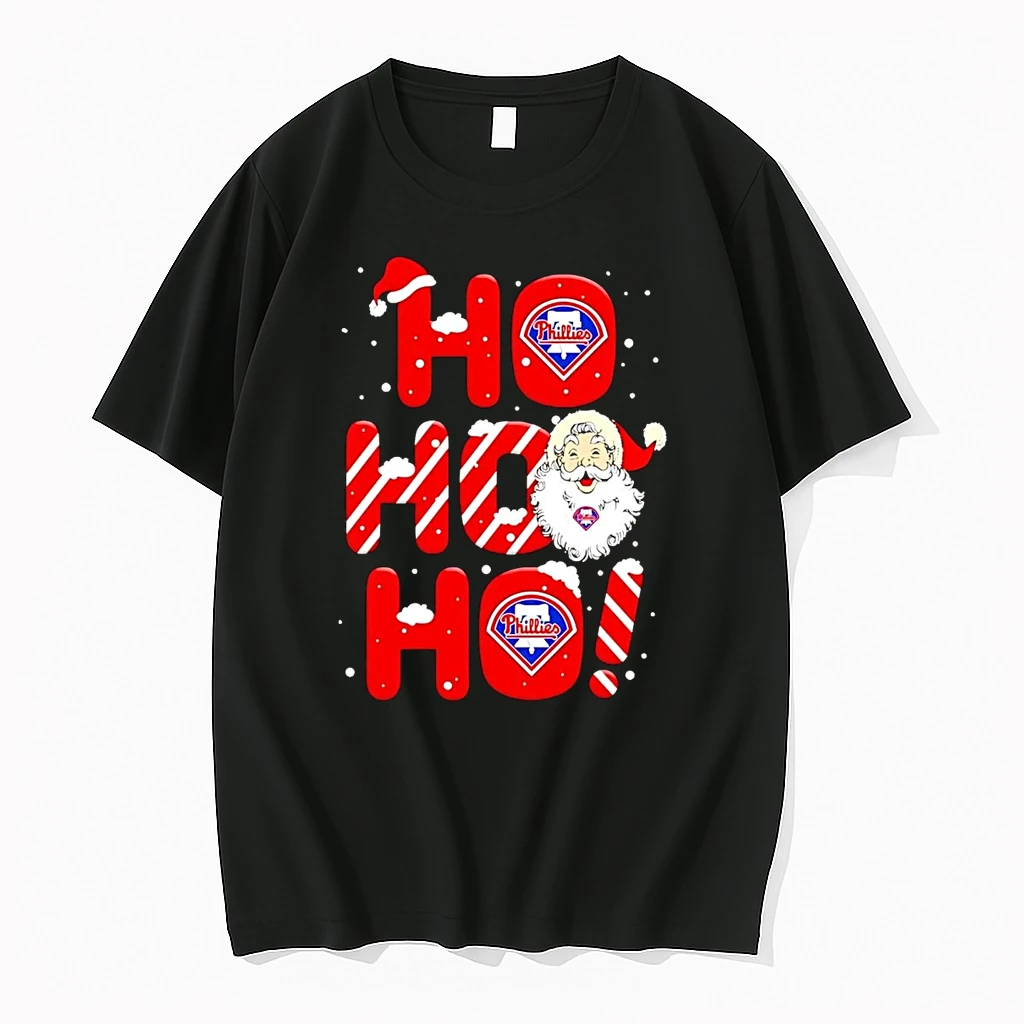 Santa Claus Philadelphia Phillies Ho Ho Ho Merry Christmas Shirts