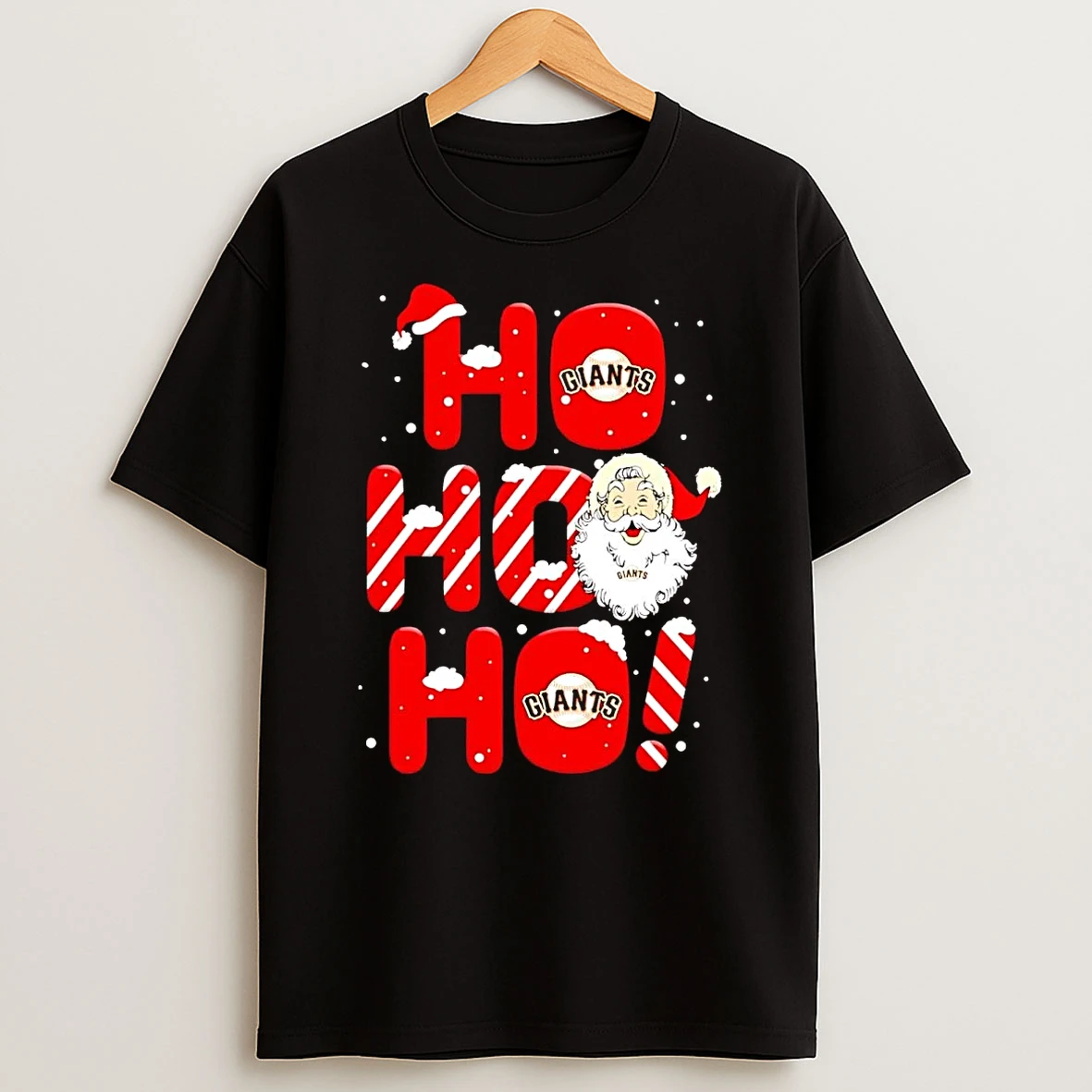 Santa Claus San Francisco Giants Ho Ho Ho Merry Christmas Shirts