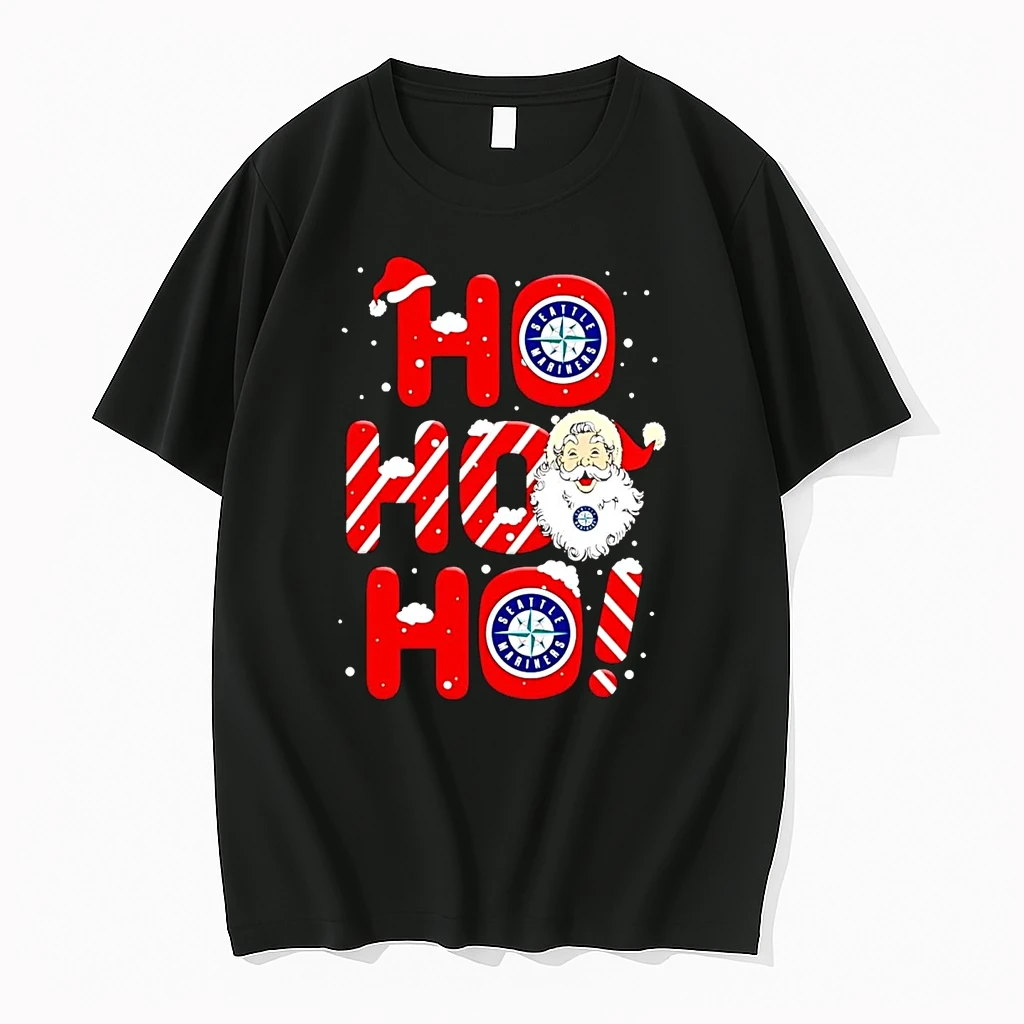 Santa Claus Seattle Mariners Ho Ho Ho Merry Christmas Shirts