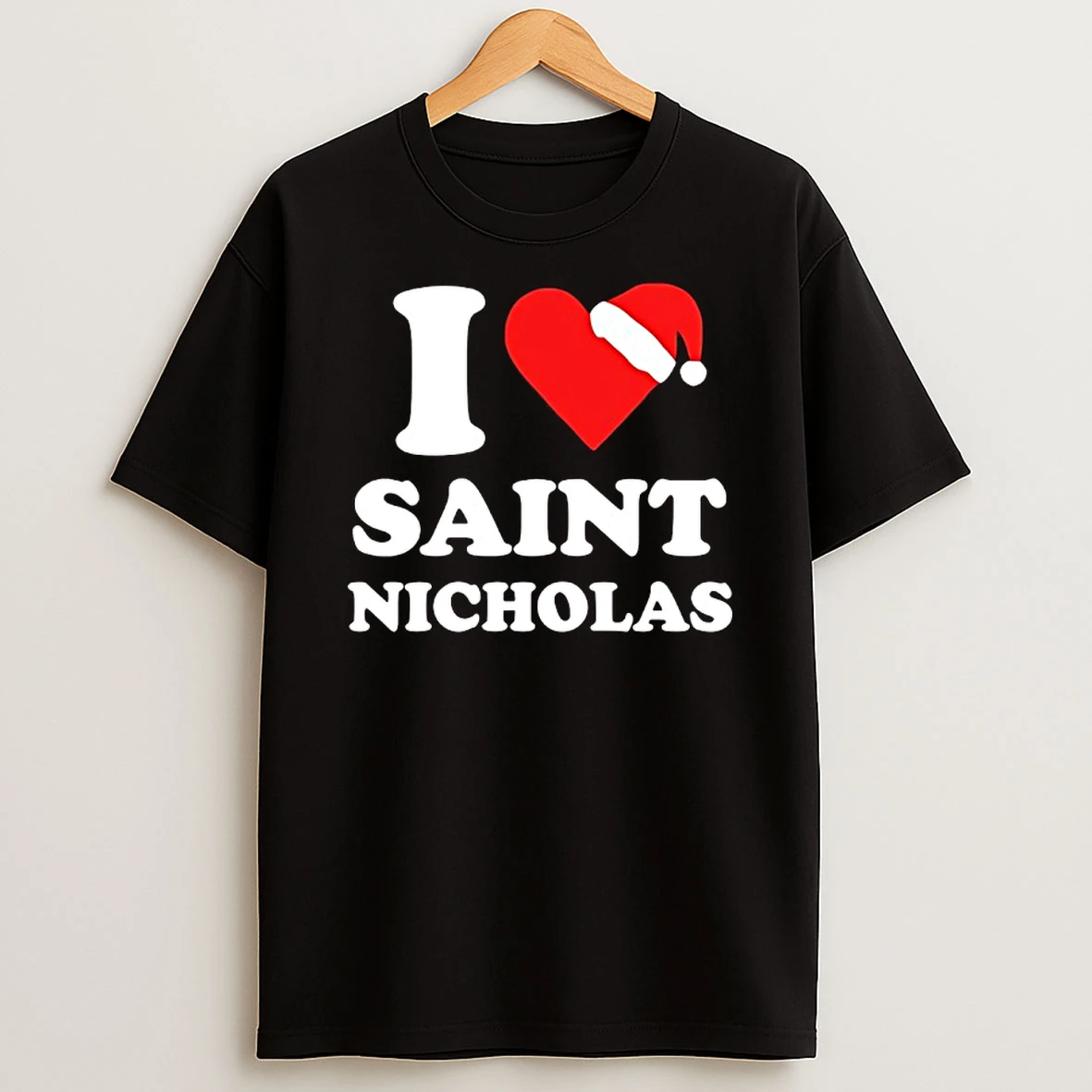 Santa Claus Hat I Love Saint Nicholas Cage Merry Christmas Shirts
