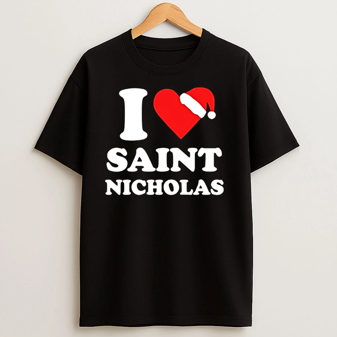 Santa Claus Hat I Love Saint Nicholas Cage Merry Christmas T Shirts