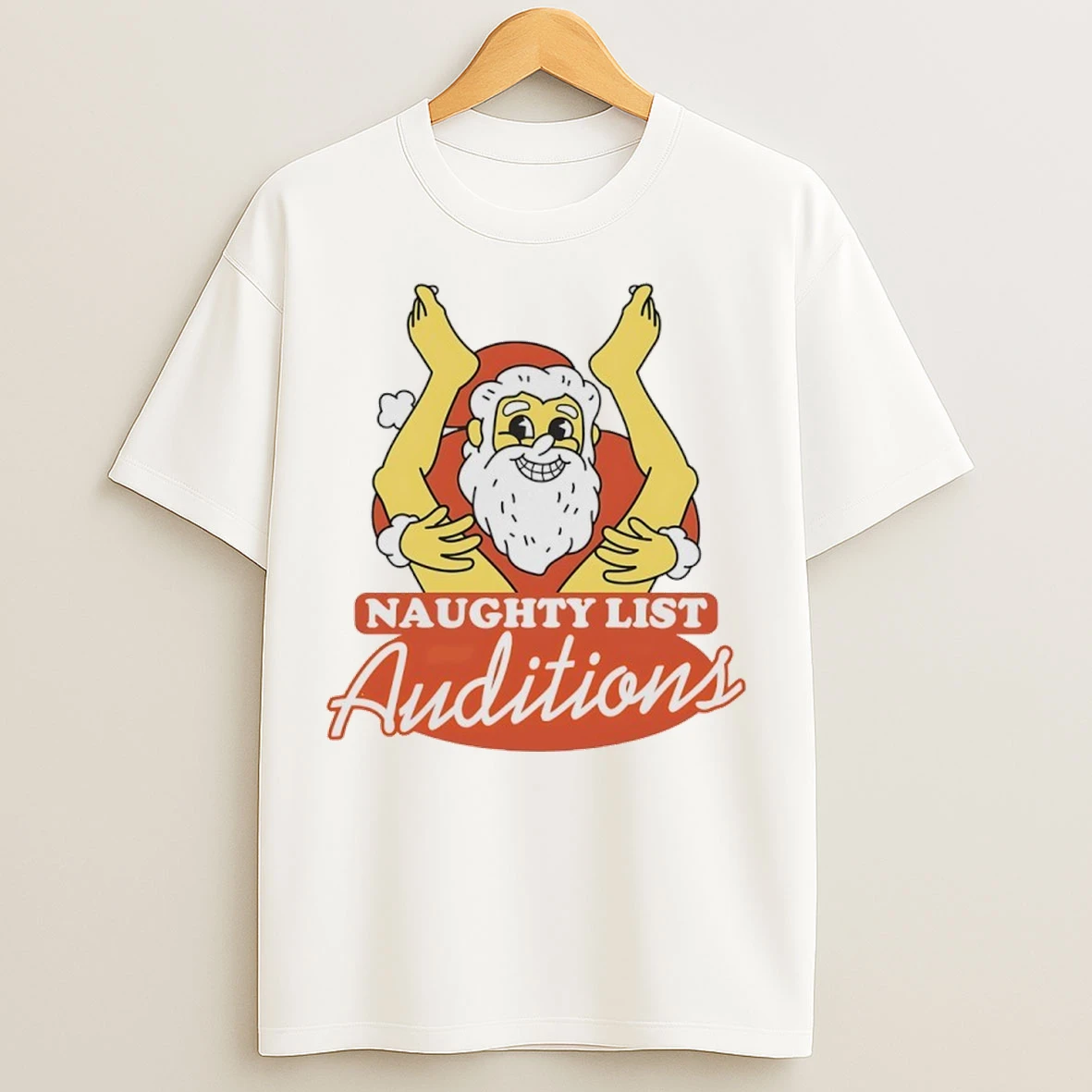 Santa Claus Naughty List Auditions T Shirts