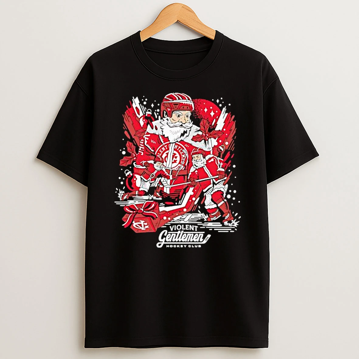 Santa Claus X Kringle Violent Gentlemen Vg Hockey Club Shirts