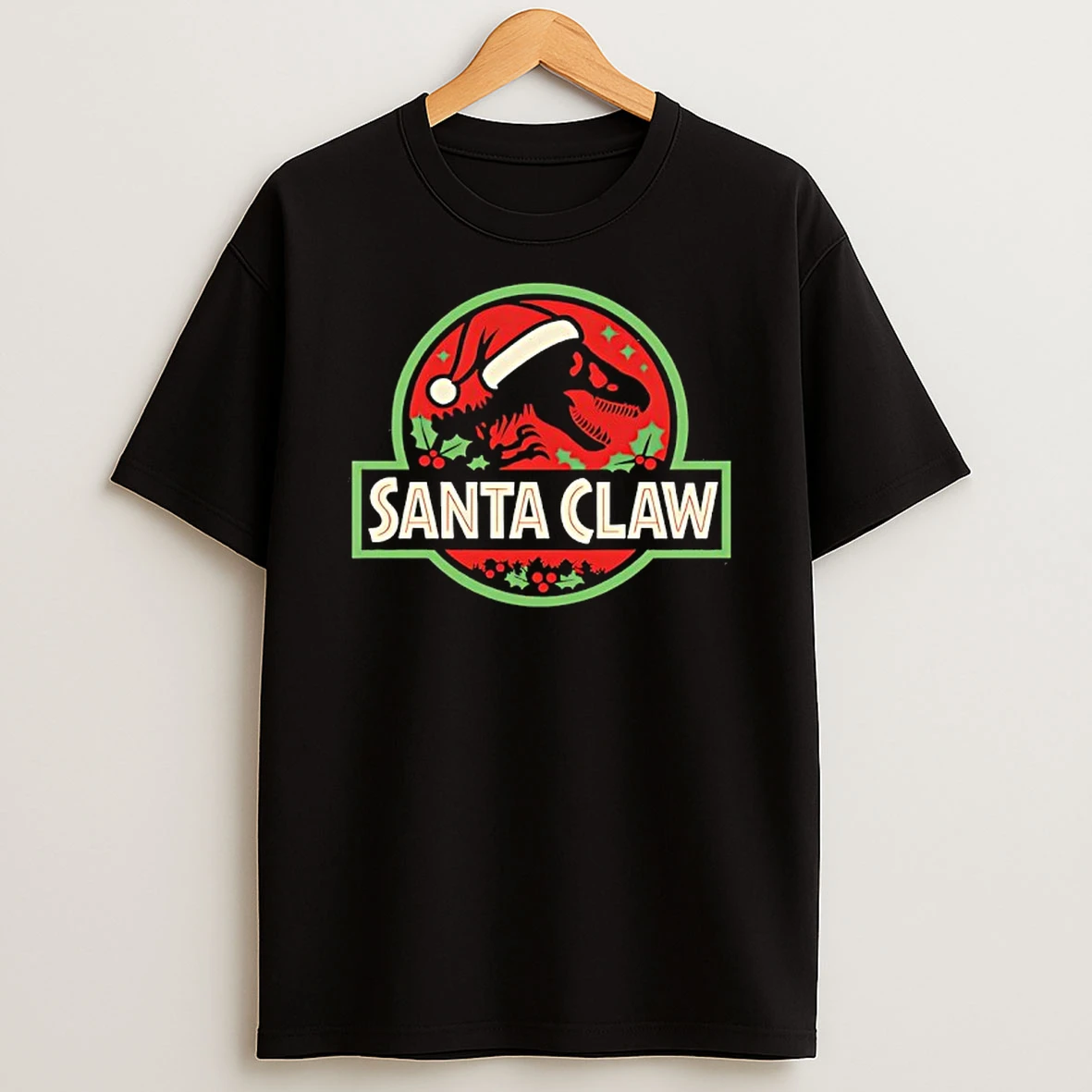 Santa Claw Jurassic Park Christmas Shirts