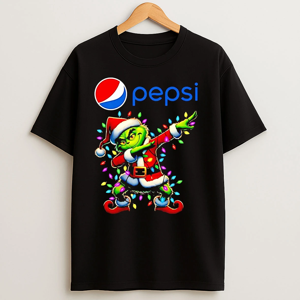 Santa Grinch Dabbing Pepsi Christmas T Shirts