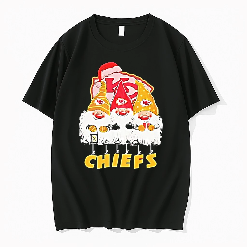 Santa Grome Kansas City Chiefs Logo Christmas Shirts