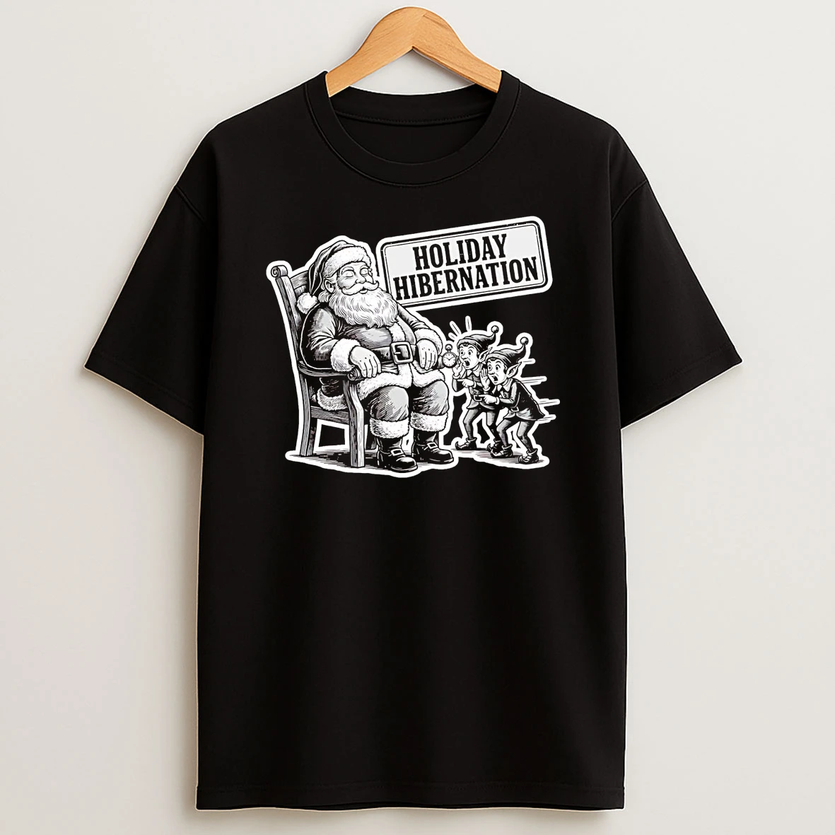 Santa Holiday Hibernation Christmas Shirts