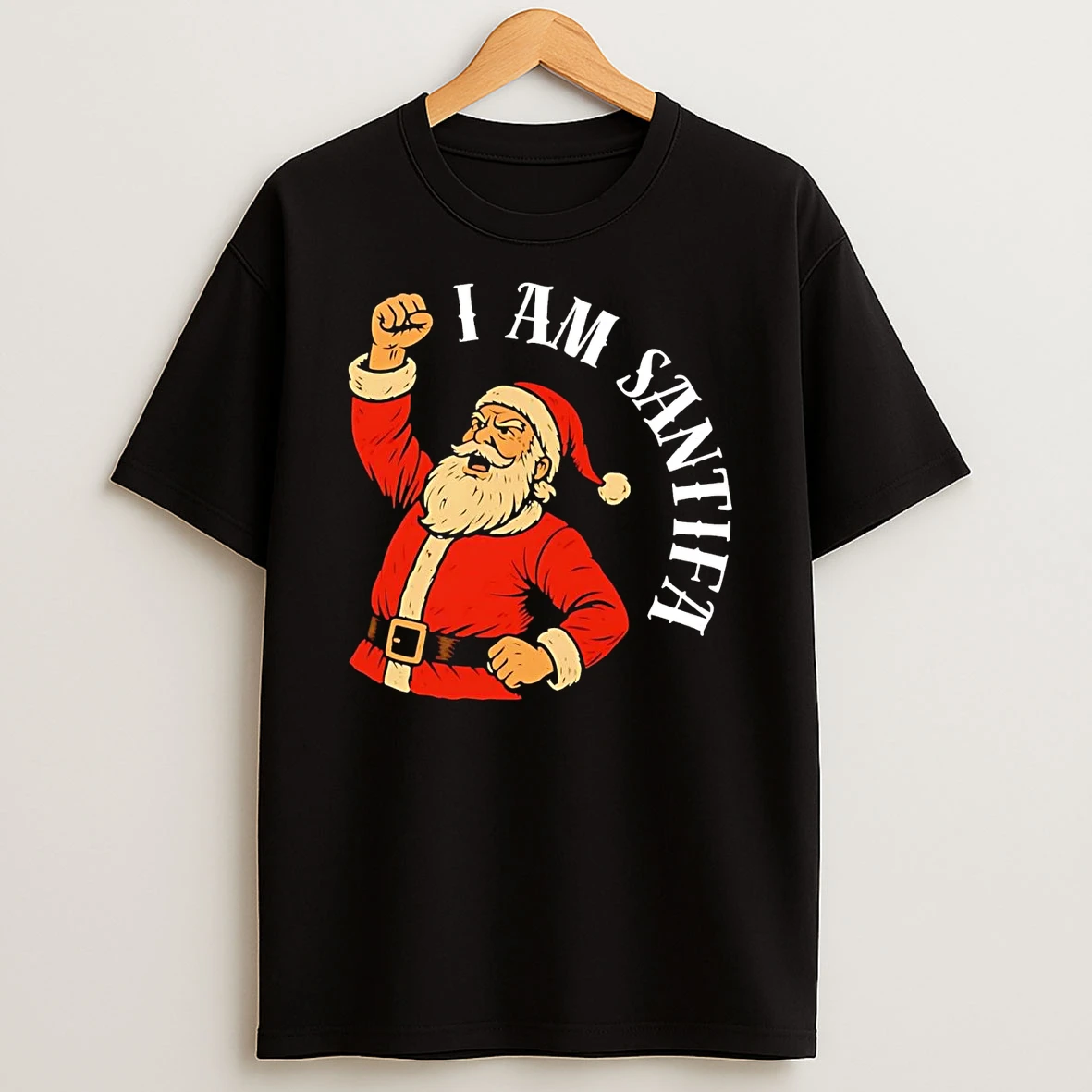 Santa I Am Santifa Antifa Christmas Shirts