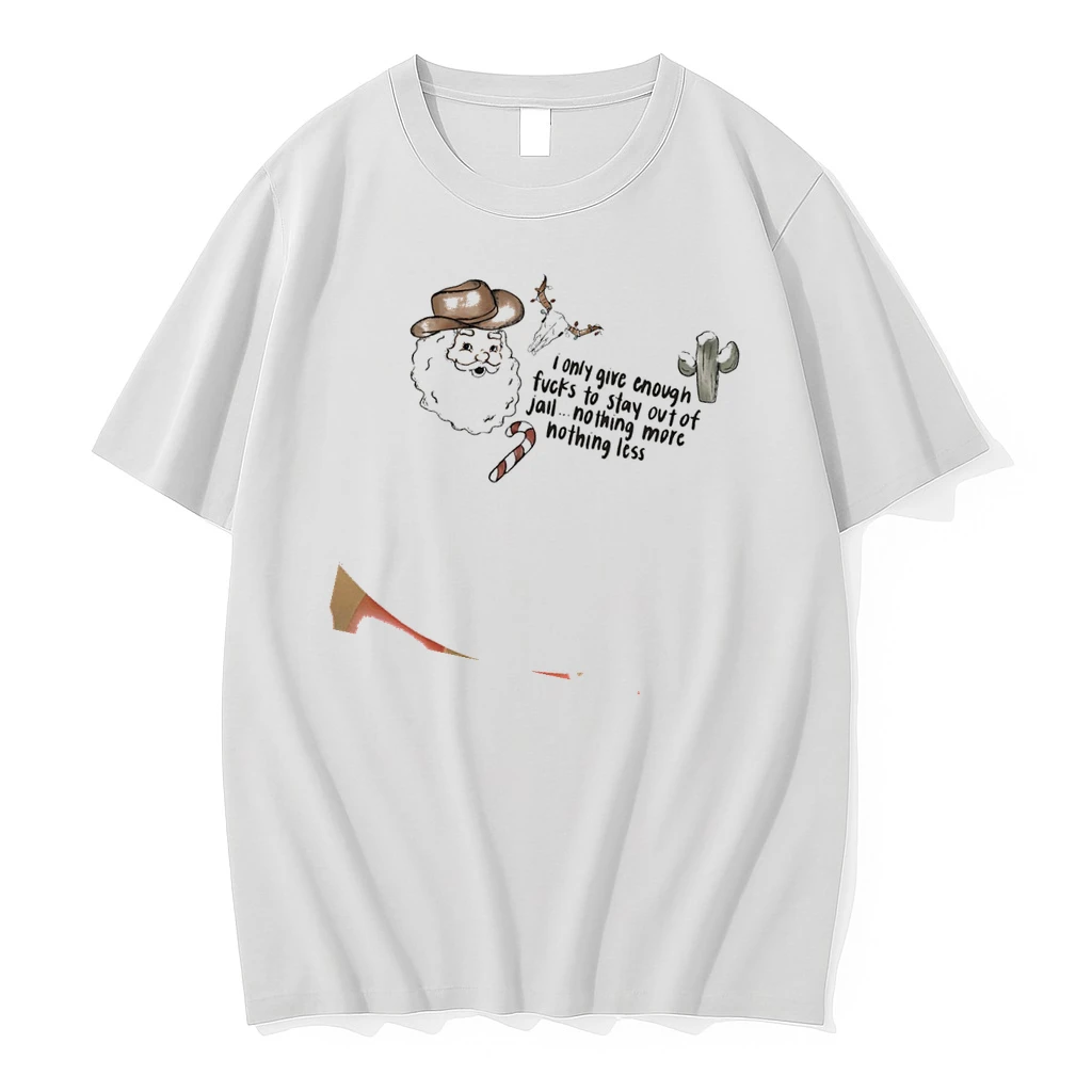 Santa I Only Give Enough Fucks To Stay Out Of Jail Nothing More Nothing Less Shirts