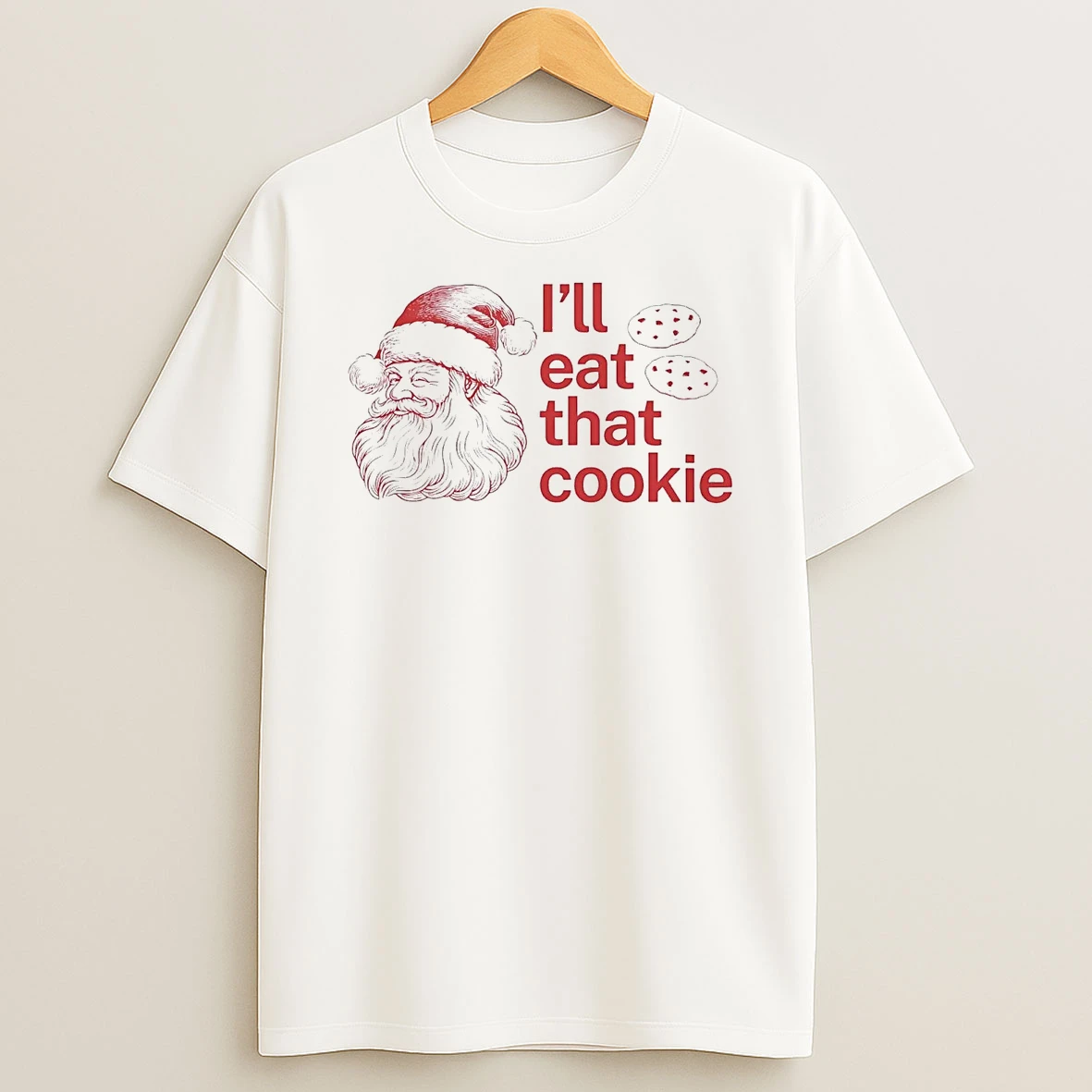 Santa Ill Eat That Cookie Christmas Shirts