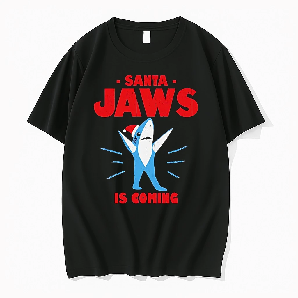 Santa Jaws Is Coming Christmas Shirts
