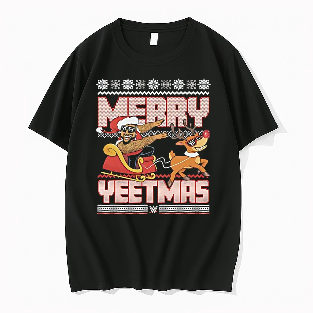 Santa Jey Uso Big Shots Merry Yeetmas Christmas Ugly Sweat Shirts