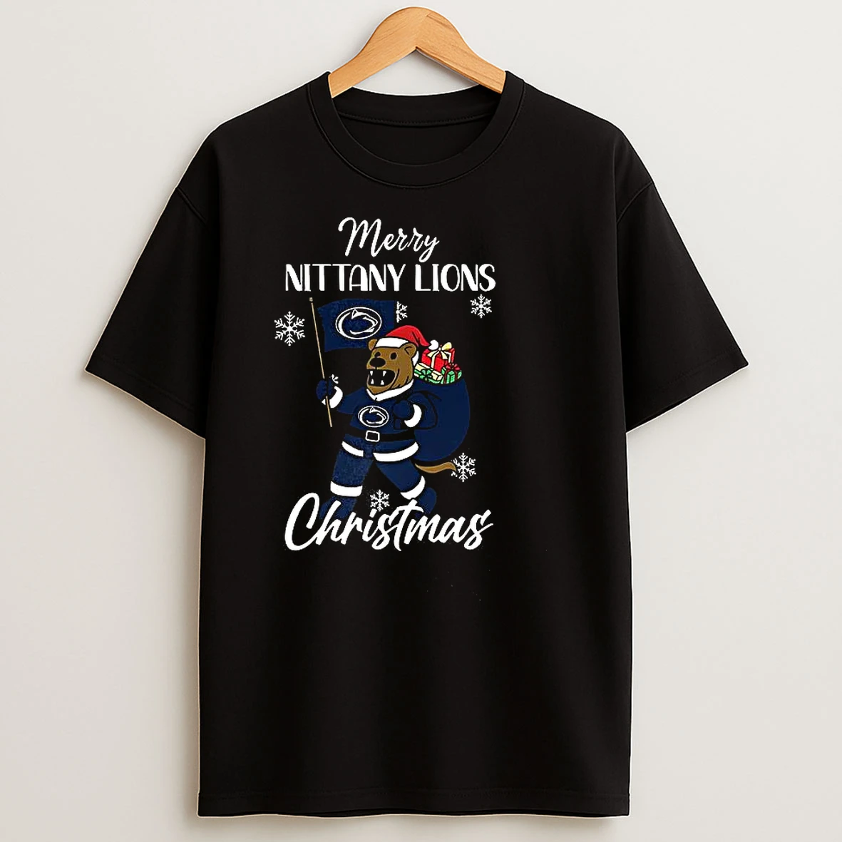 Santa Merry Penn State Nittany Lions Mascot Merry Christmas 2025 T Shirts