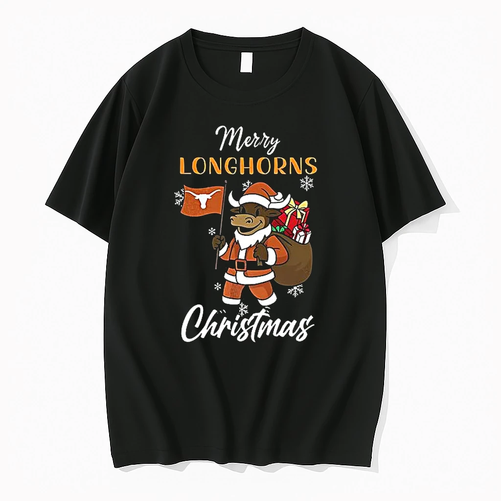 Santa Merry Texas Longhorns Mascot Merry Christmas 2025 Shirts