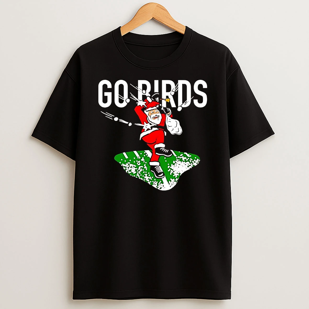 Santa Philadelphia Eagles Go Birds Christmas Shirts