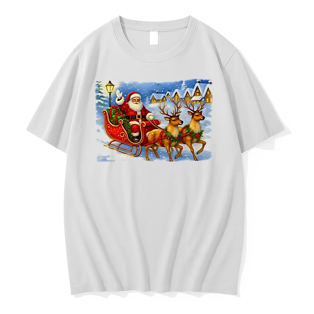 Santa Sleigh Reindeer Christmas 2025 Shirts
