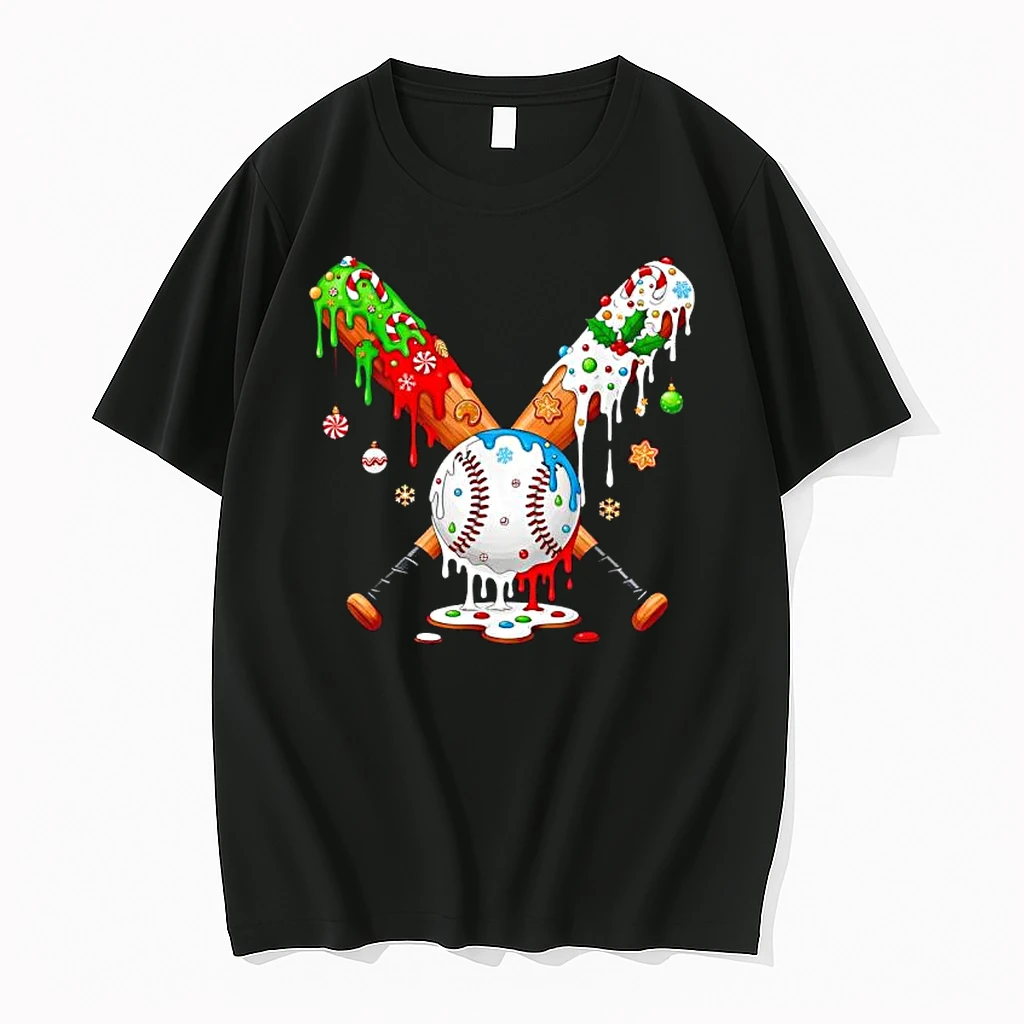 Santa Sports Christmas Baseball Player Shirts