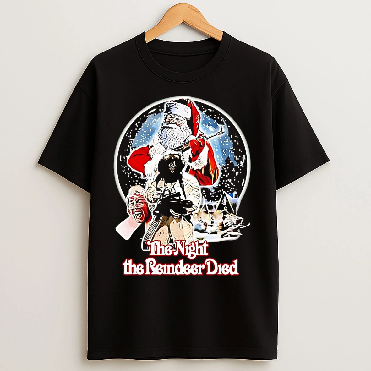 Santa The Night The Reindeer Died Christmas T Shirts