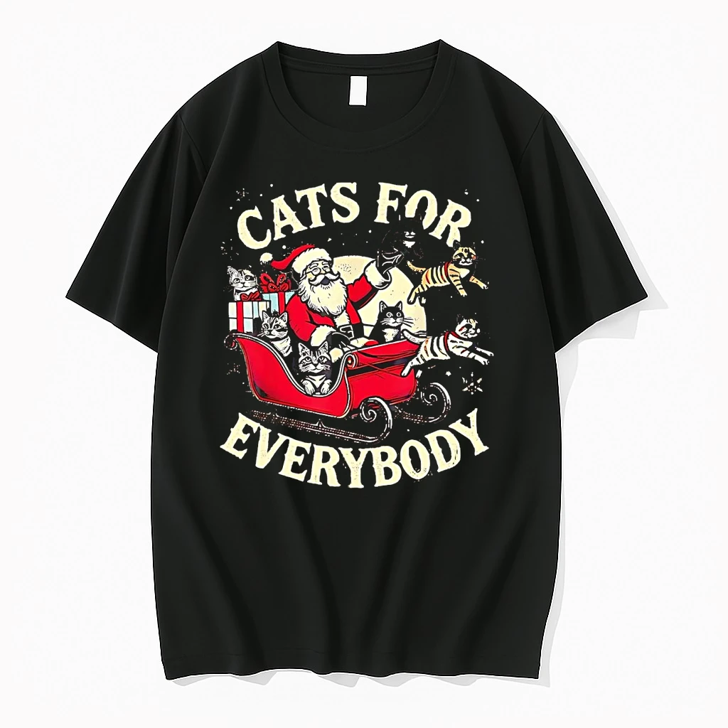 Santa Cats For Everybody Christmas Shirts